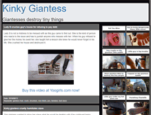 Tablet Screenshot of kinkygiantess.com